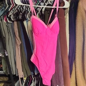Pink One Piece Swimsuit